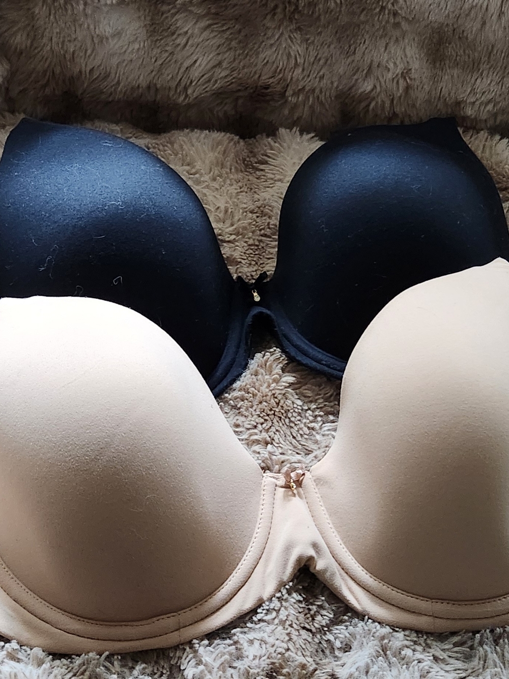 Janji Smooth Molded Bra Duo in Black and Nude